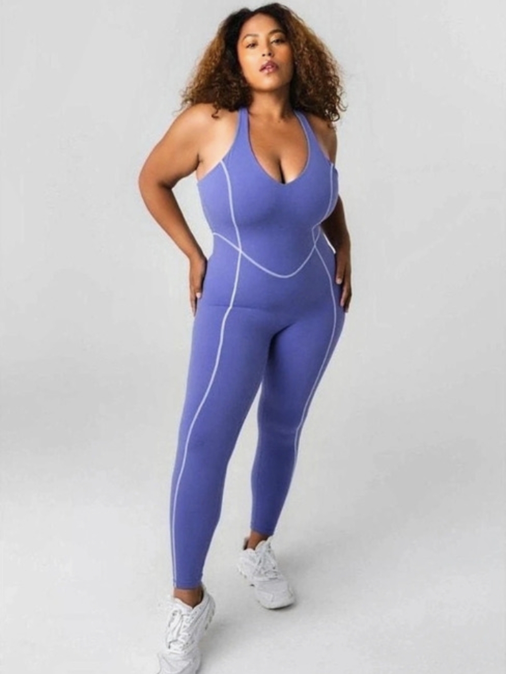 Vitality Purple Athletic Jumpsuit Size 4XL Like New